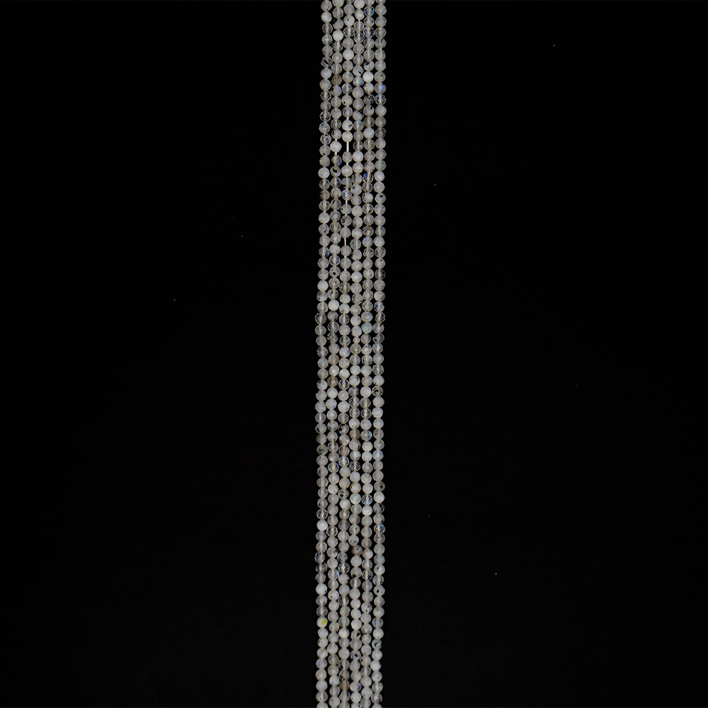 Фото товара лунный камень шар 4 мм грань 1 сорт