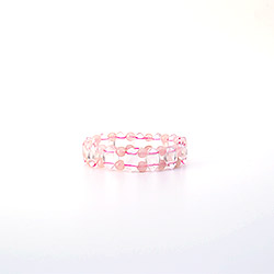 Фото товара браслет из розового кварца 15*9 мм грань