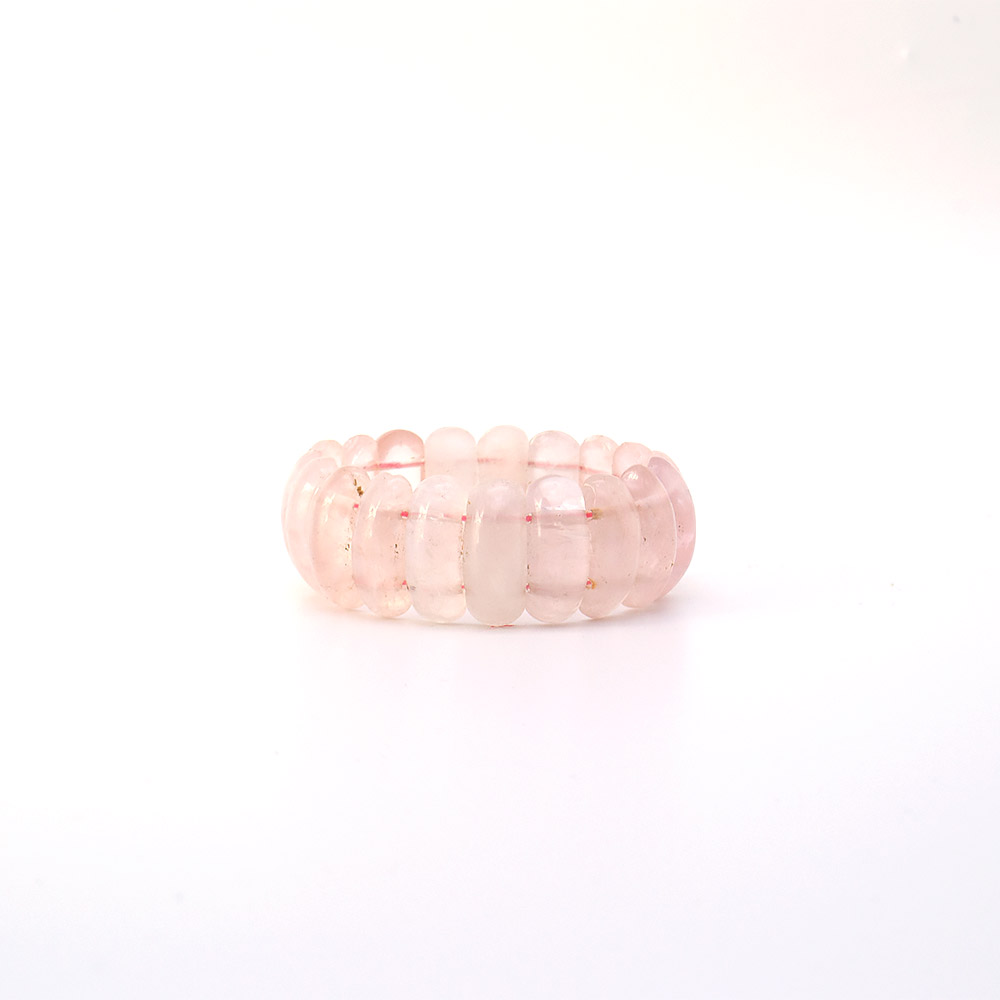 Фото товара браслет из розового кварца 24*10 мм 1 сорт