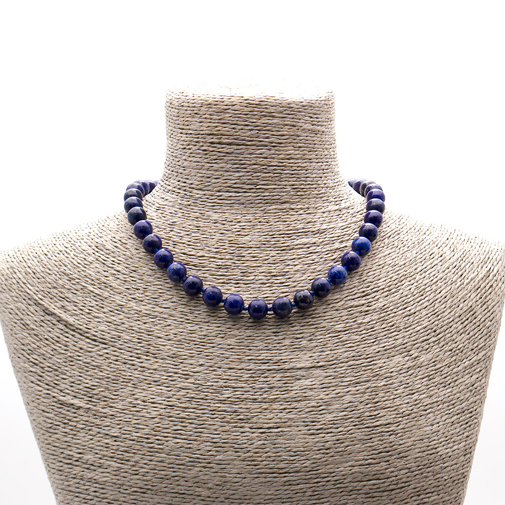 Фото товара бусы из лазурита шар 10мм