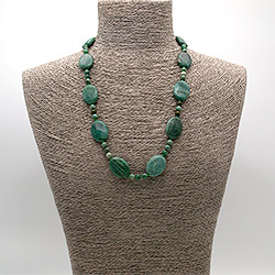 Фото товара бусы из нефрита "джаспер" таблетка