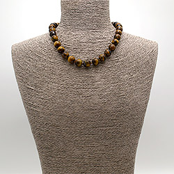 Бусы из тигрового глаза шар 12 мм