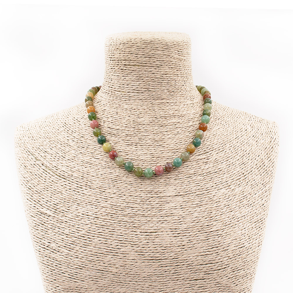 Фото товара бусы из яшмы,агата,халцедона шар 8 мм в.с.