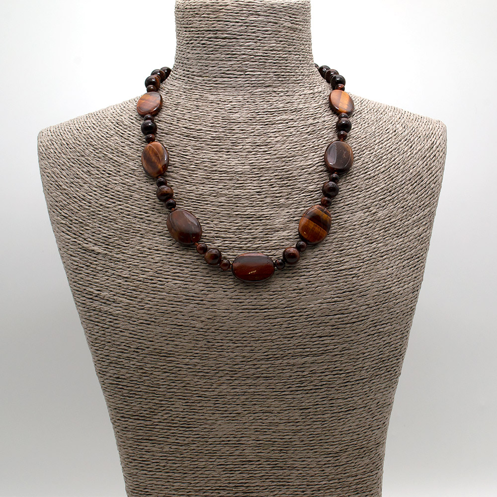 Фото товара бусы из бычьего глаза таблетка 25*18 мм