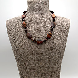 Бусы из бычьего глаза таблетка 25*18 мм