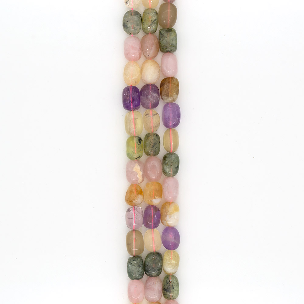 Фото товара цитрин,пренит,розовый кварц,аметист бочата 21*15 мм