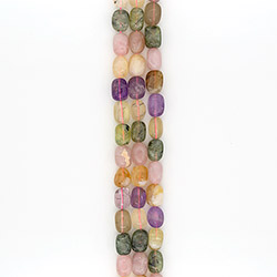 Цитрин,пренит,розовый кварц,аметист бочата 21*15 мм