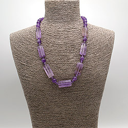 Бусы из аметрина прямоугольник грань