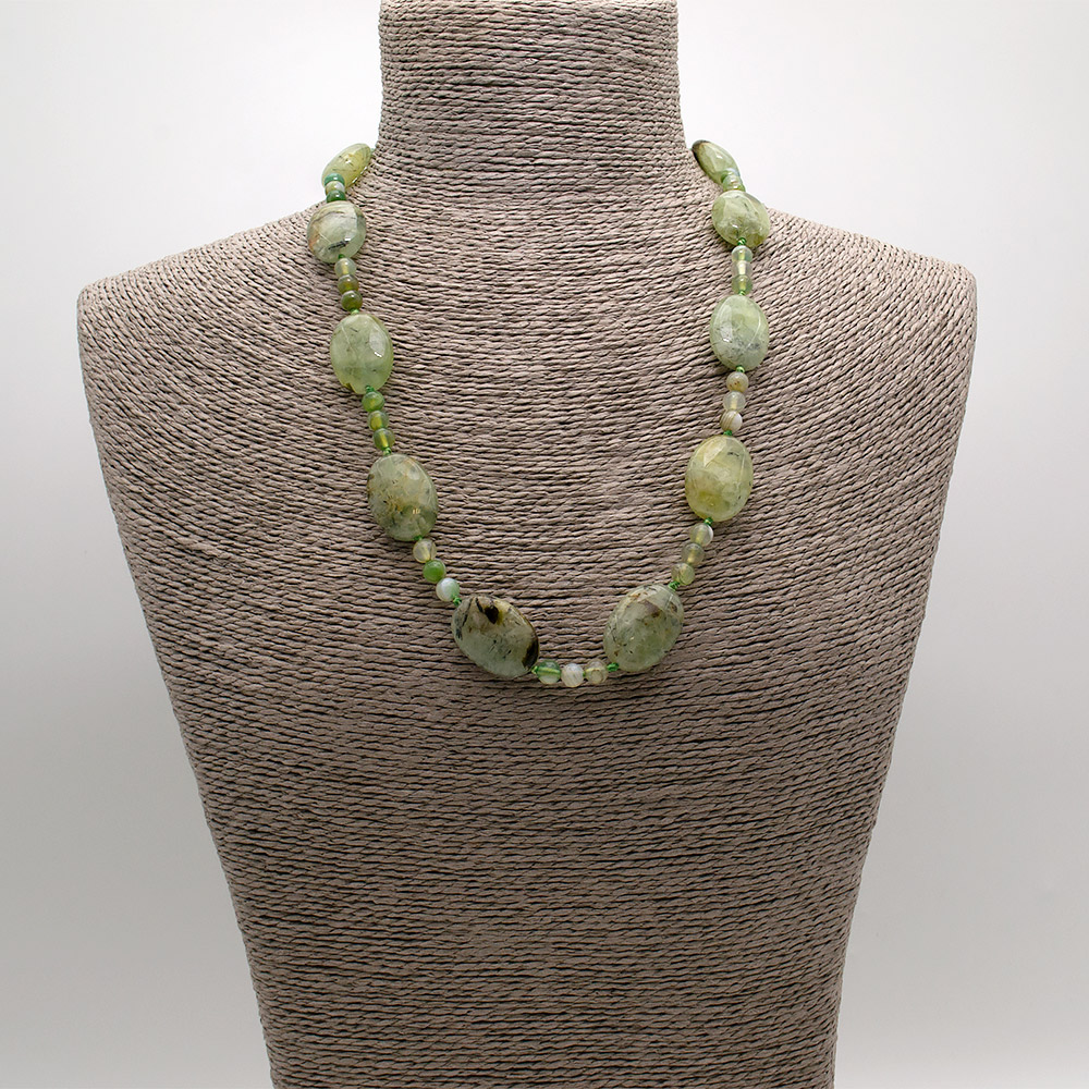 Фото товара бусы из пренита таблетка 25*18 мм