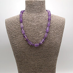 Бусы из аметрина цилиндр грань 17*12 мм