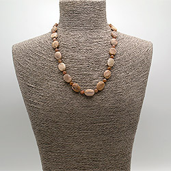 Бусы из солнечного камня таблетка грань