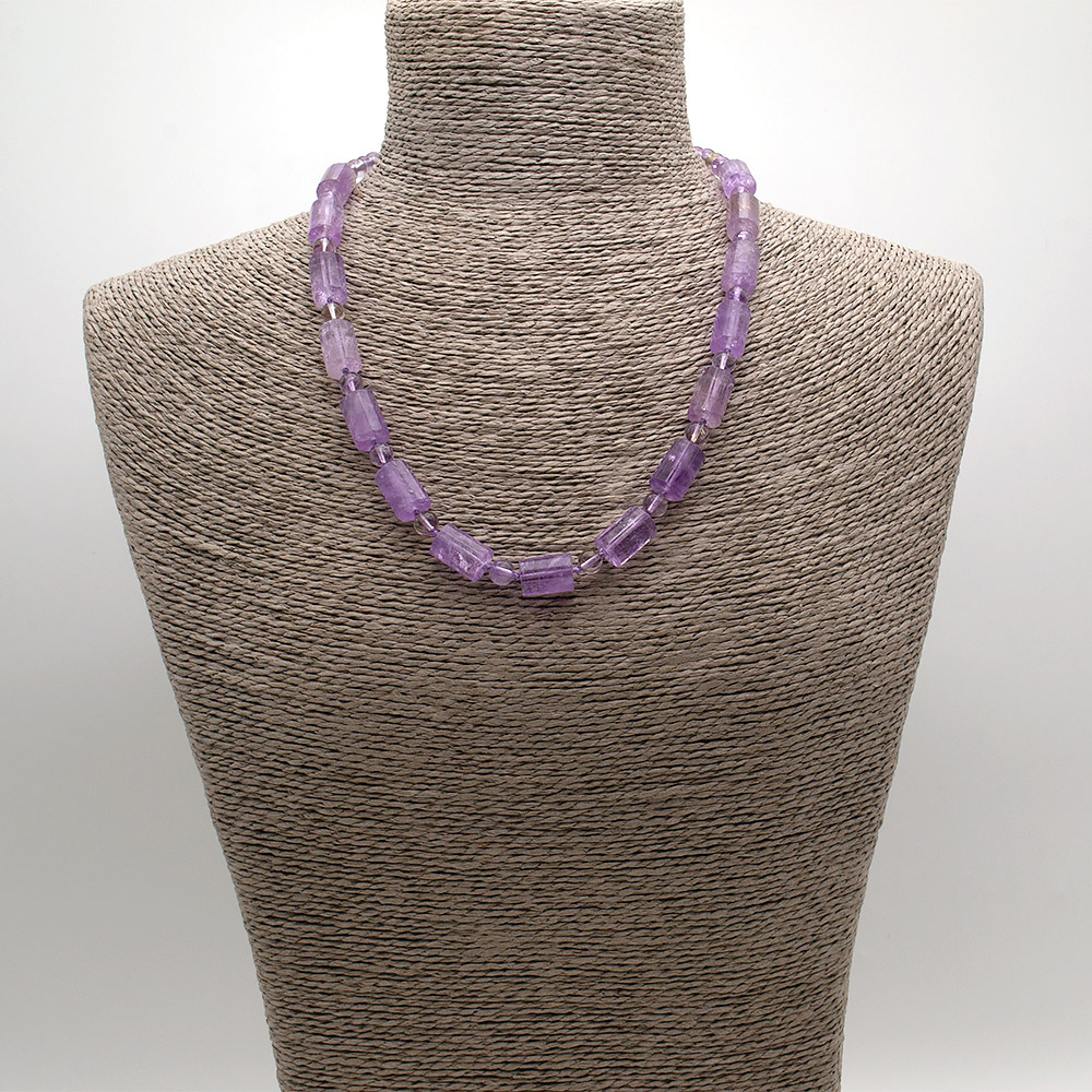 Фото товара бусы из аметрина цилиндр грань 14*10 мм