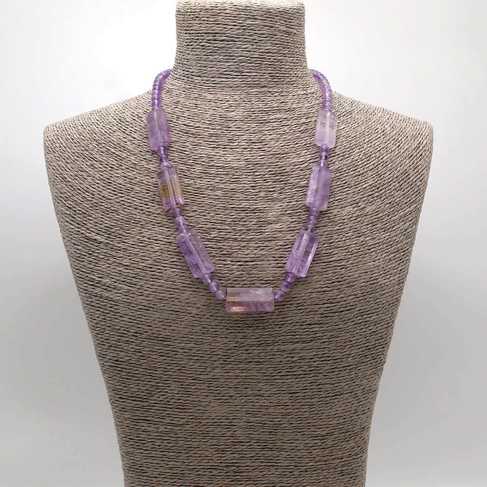 Фото товара бусы из аметрина прямоугольник грань