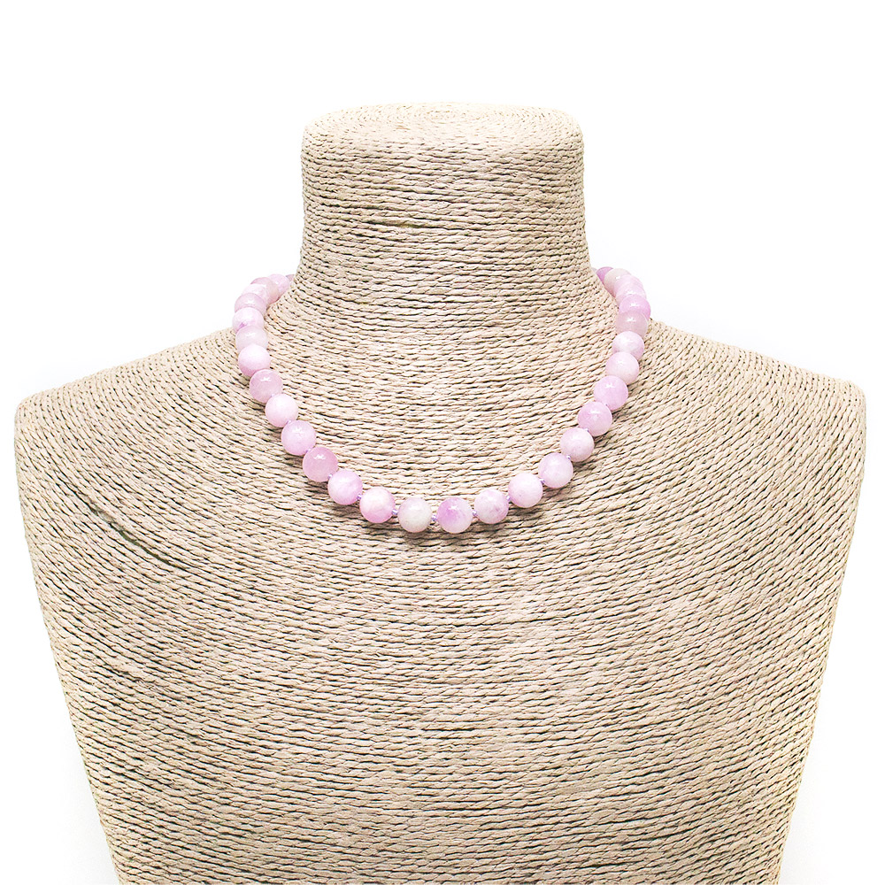 Фото товара бусы из кунцита 10 мм