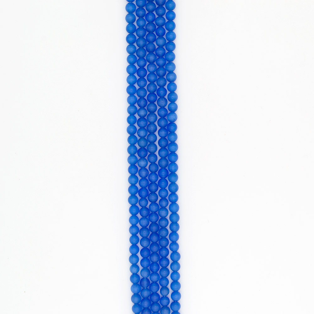 Фото товара кошачий глаз имитация цвет синий 10 мм 