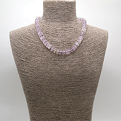 Фото товара бусы из аметиста лавандового разделитель