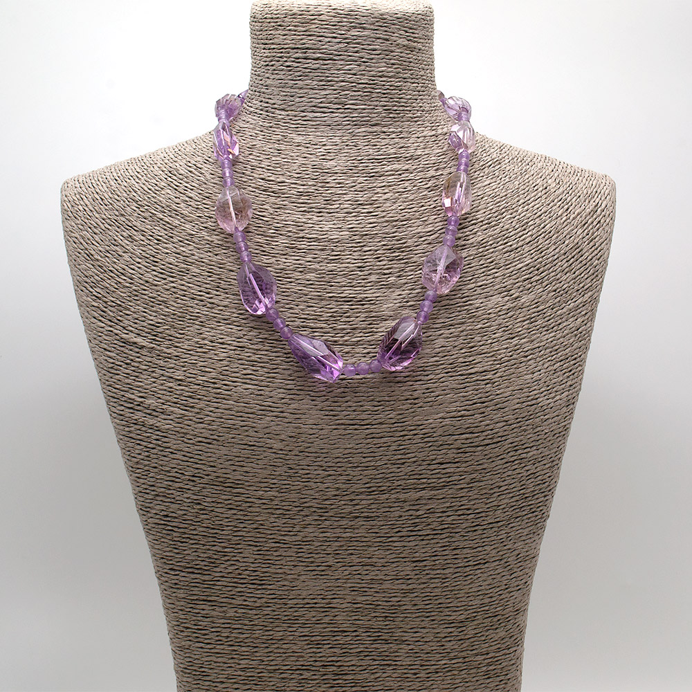 Фото товара бусы из аметрина галтовка грань 22*13 мм