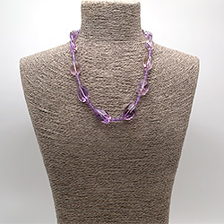 Бусы из аметрина галтовка грань 22*13 мм