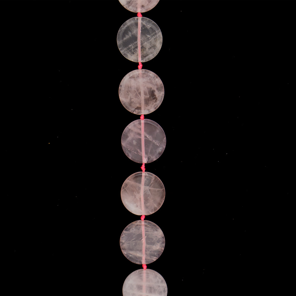 Фото товара розовый кварц таблетка 35 мм