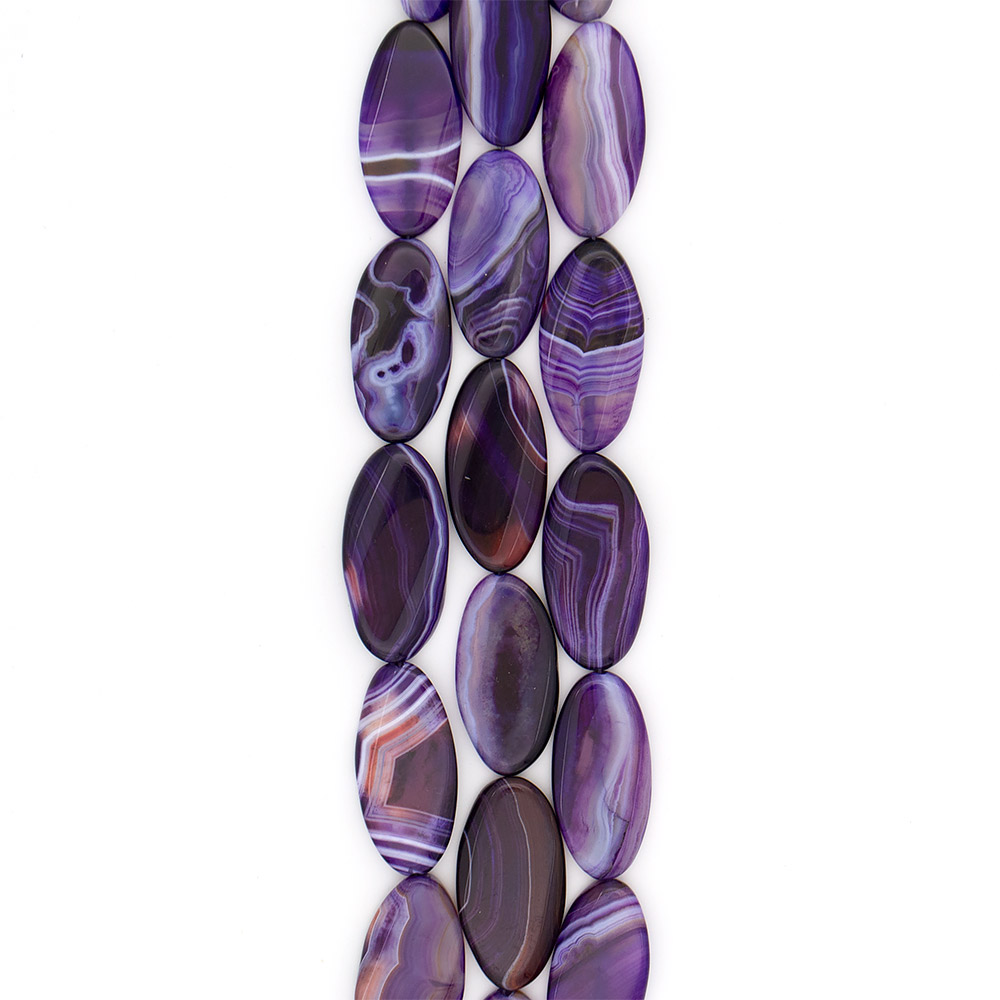 Фото товара агат таблетка цвет фиолетово-рыжий 50*24 мм