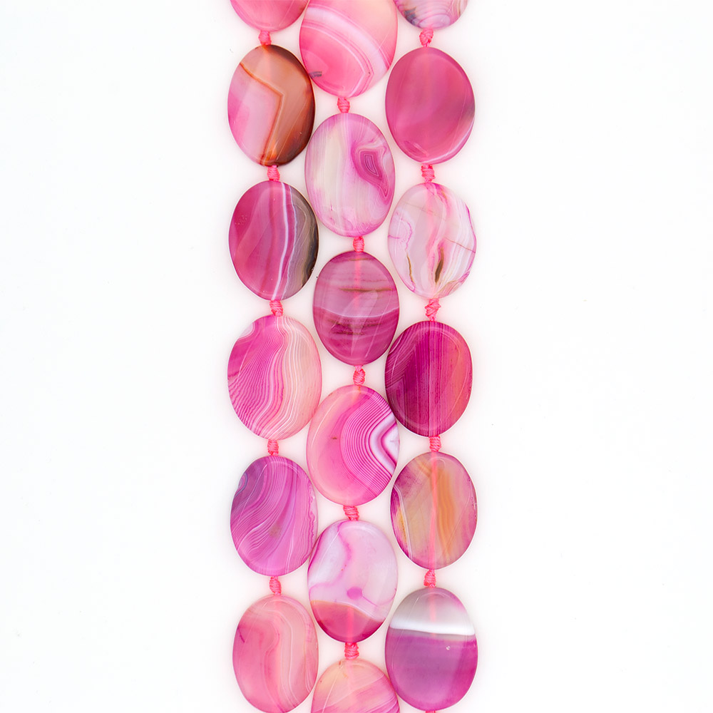 Фото товара агат таблетка цвет бледно-розовый 40*30 мм