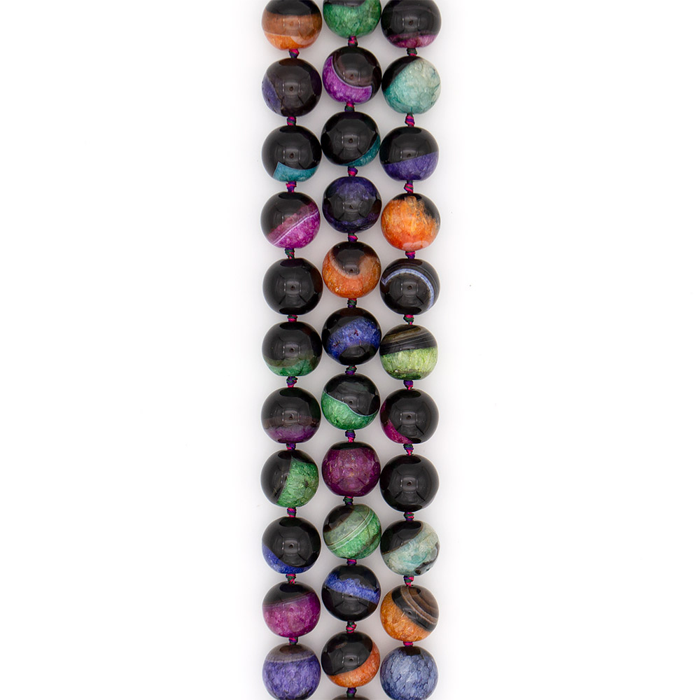 Фото товара агат черный с кварцем цветным шар 20 мм