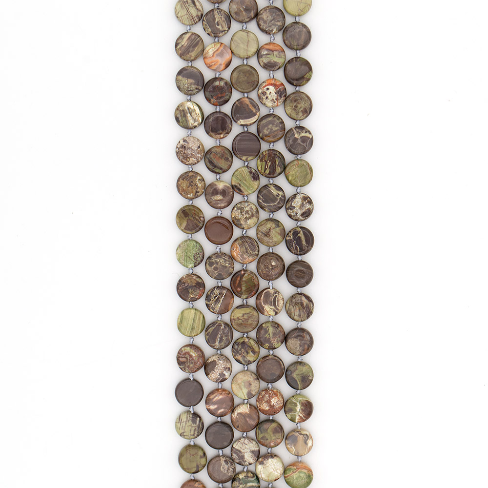 Фото товара яшма пейзажная таблетка 14 мм