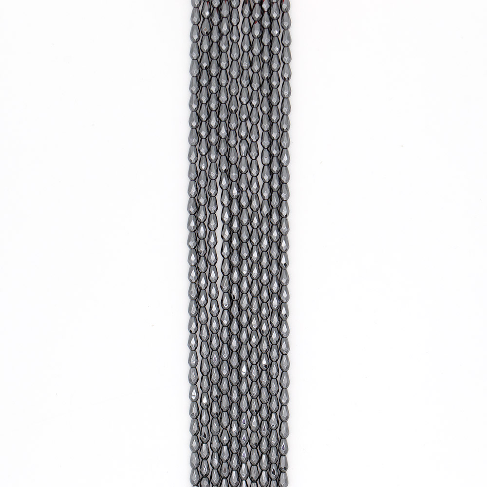 Фото товара гематит капля 8*5 мм грань