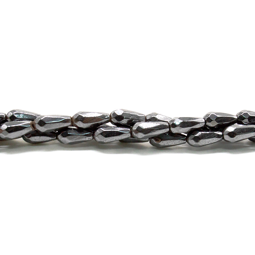 Фото товара гематит капля 12*6*4 мм грань