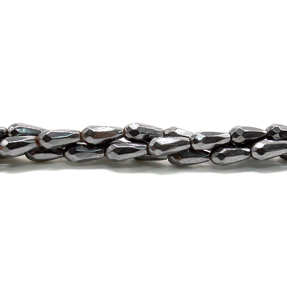 Гематит капля 12*6*4 мм грань