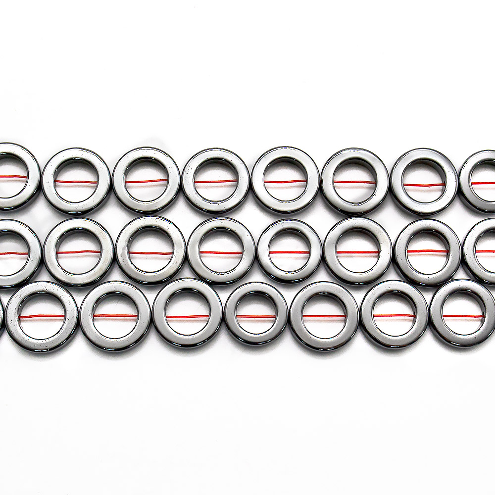 Гематит кольцо 16 мм; 9 мм 