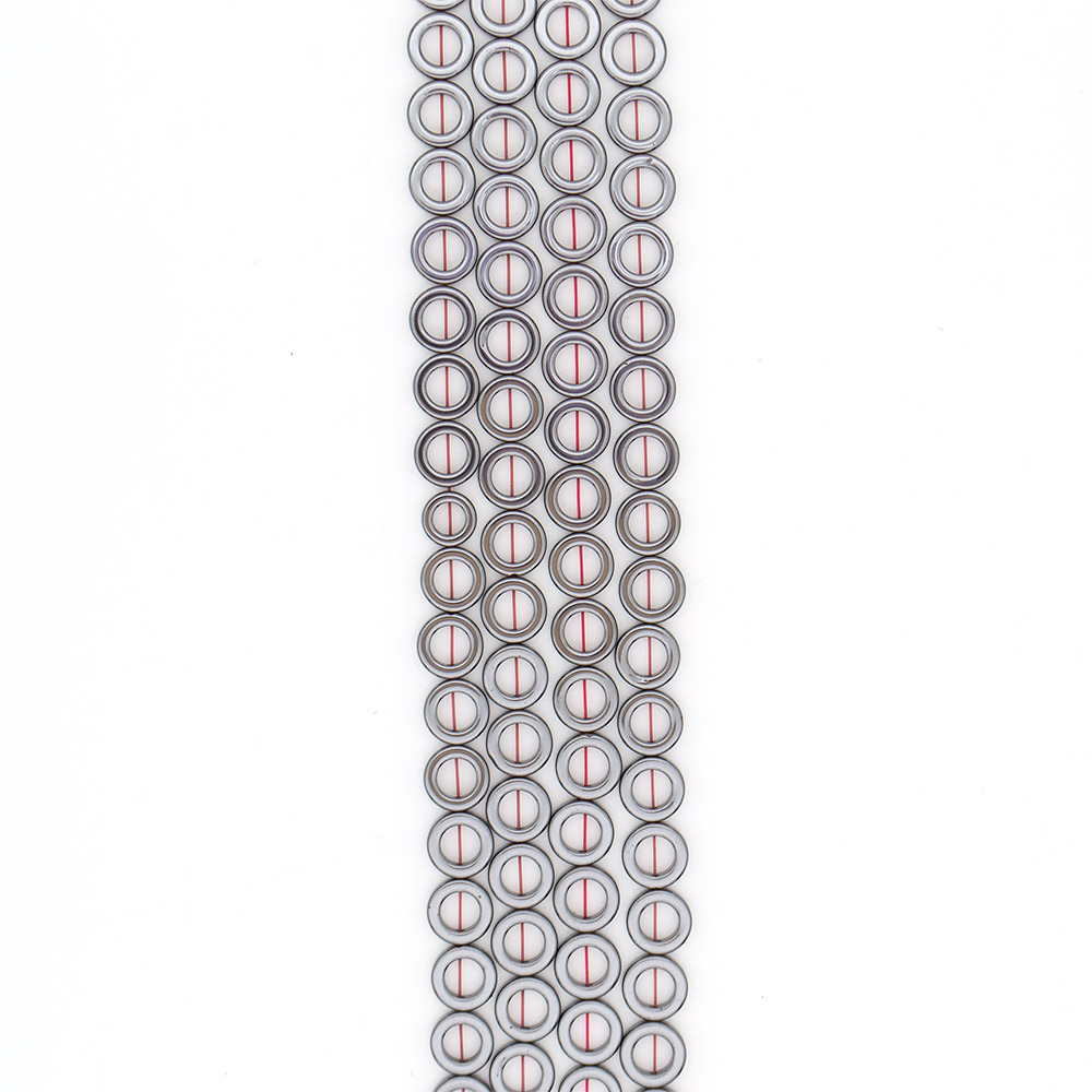 Фото товара гематит кольцо 14 мм; 8 мм