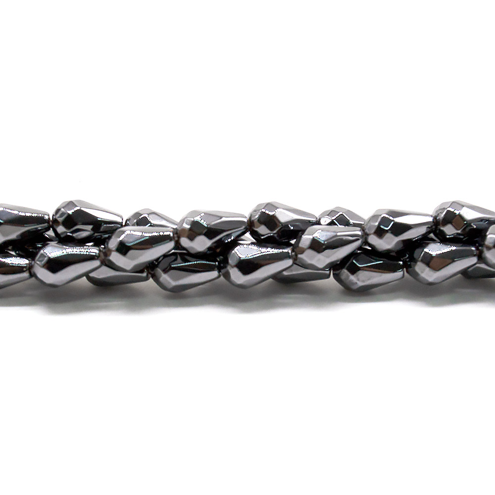 Гематит капля 12*8 мм грань