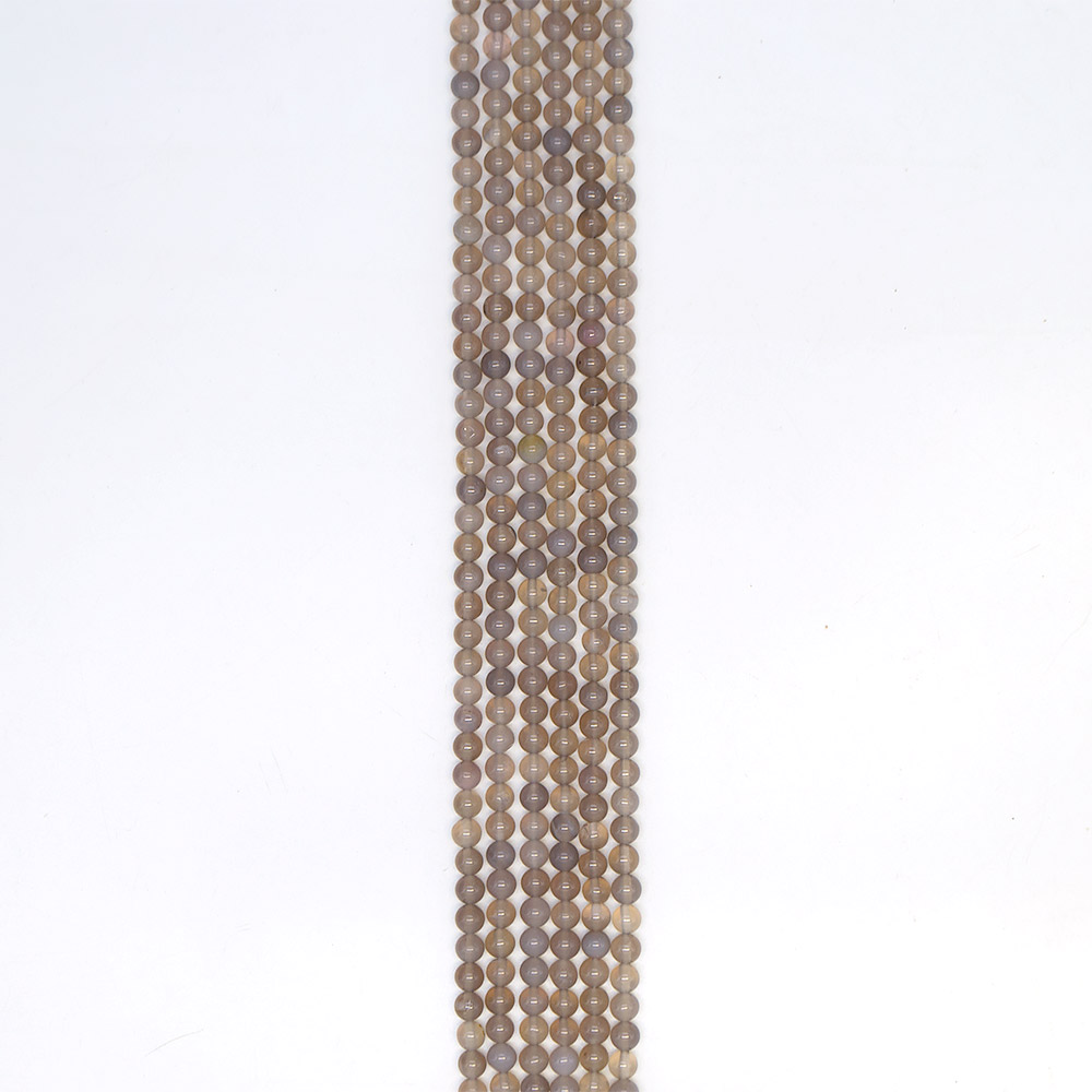 Фото товара агат шар цвет светло-серый 6 мм