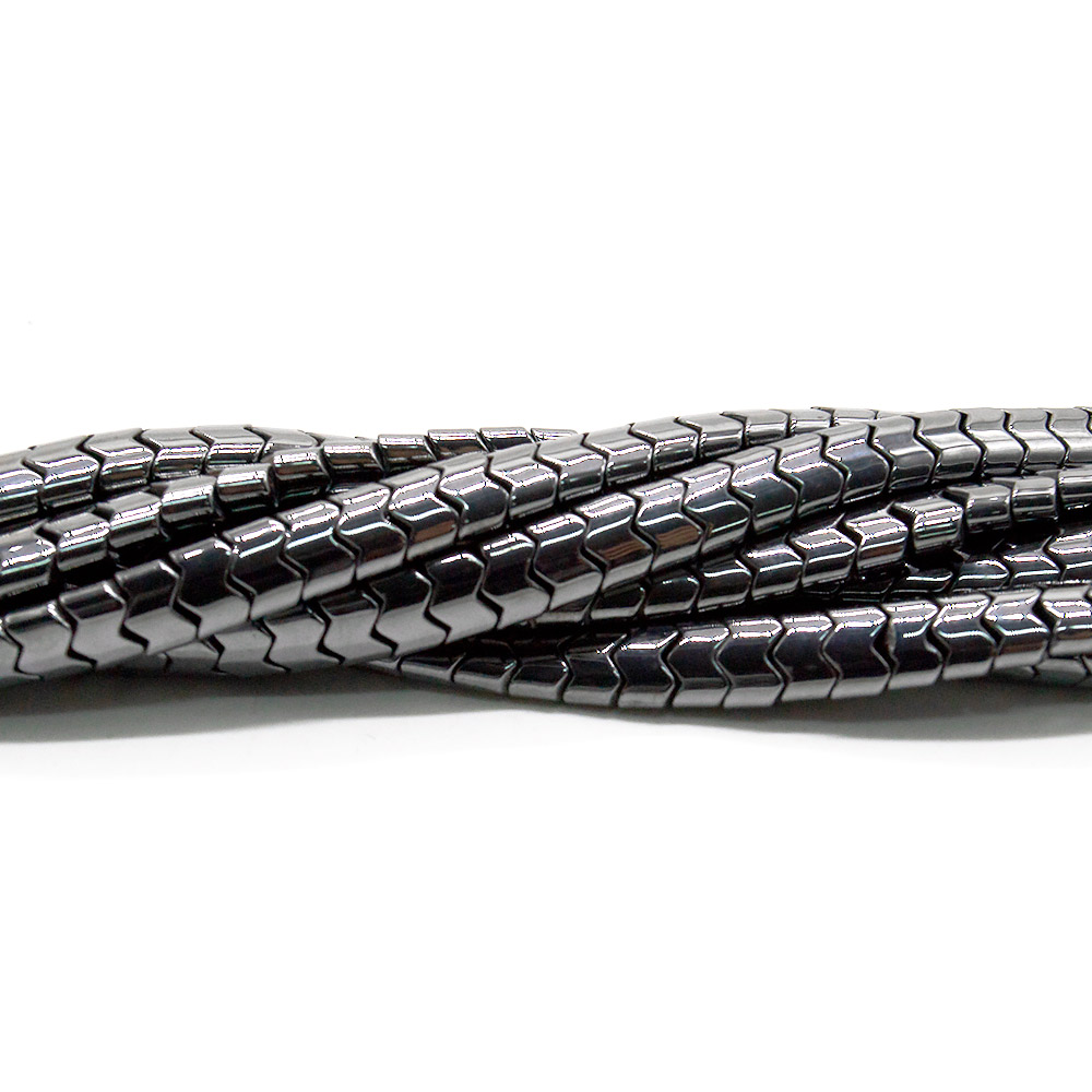 Фото товара гематит разделитель змейка плоская 5*4 мм