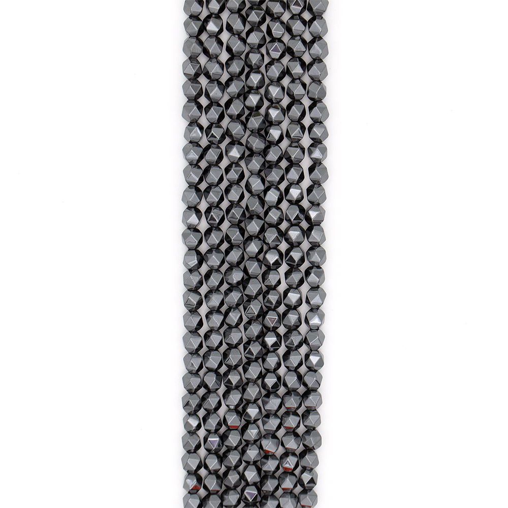 Фото товара гематит шар треугольная грань 10мм 