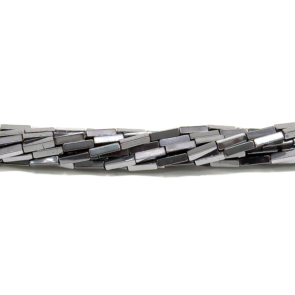 Гематит прямоугольник ровный 8*2 мм 