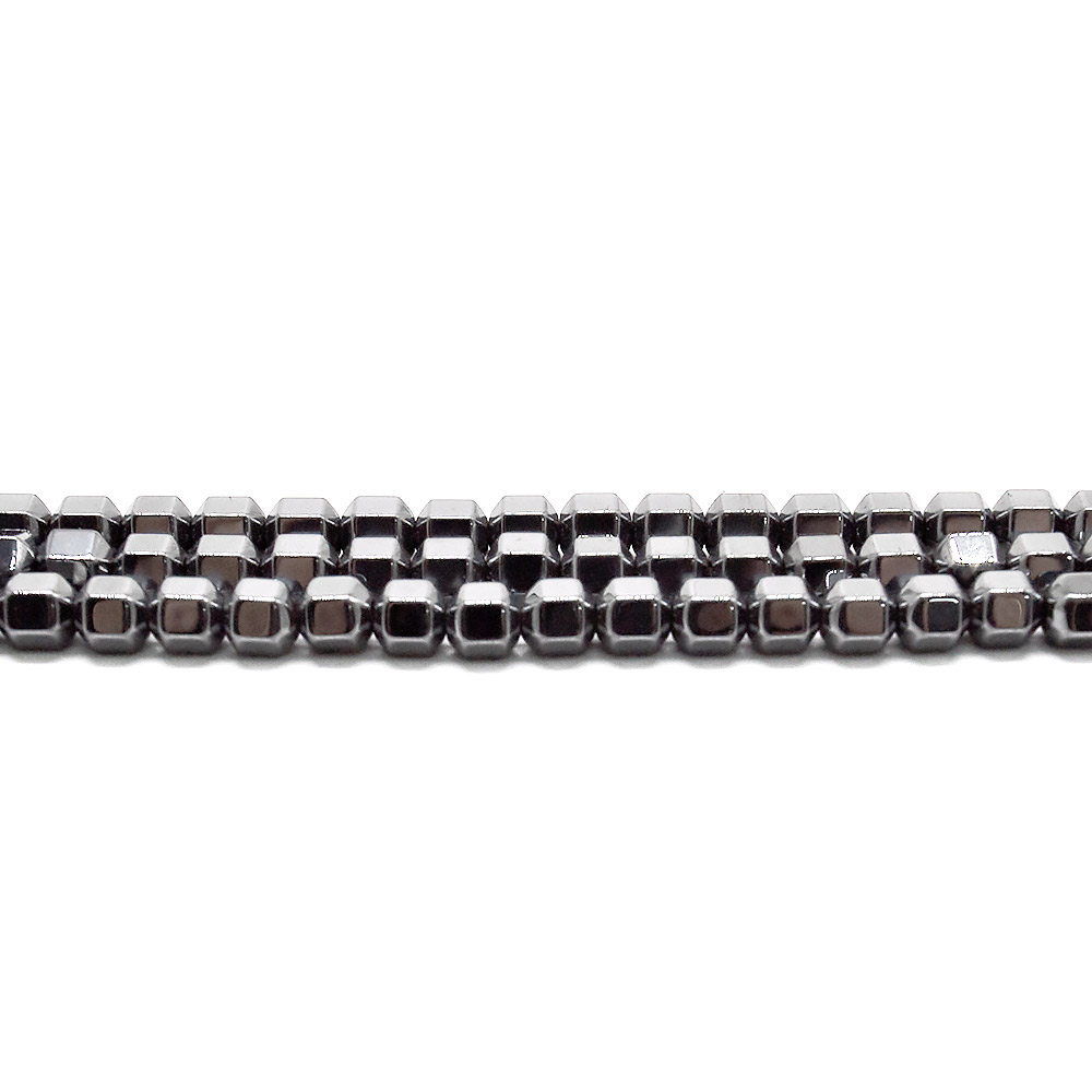 Гематит биконус с гранями 6*6 мм