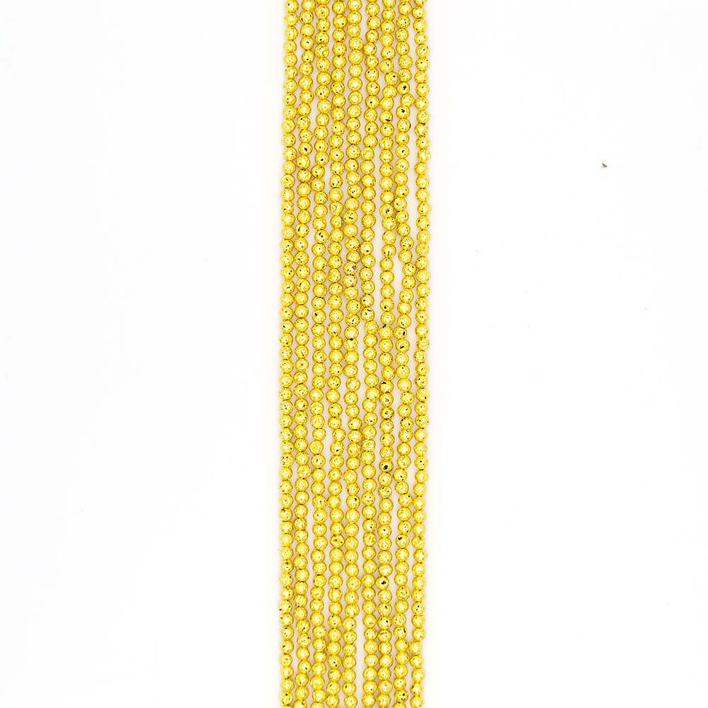 Фото товара лава с покрытием золото шар 4 мм