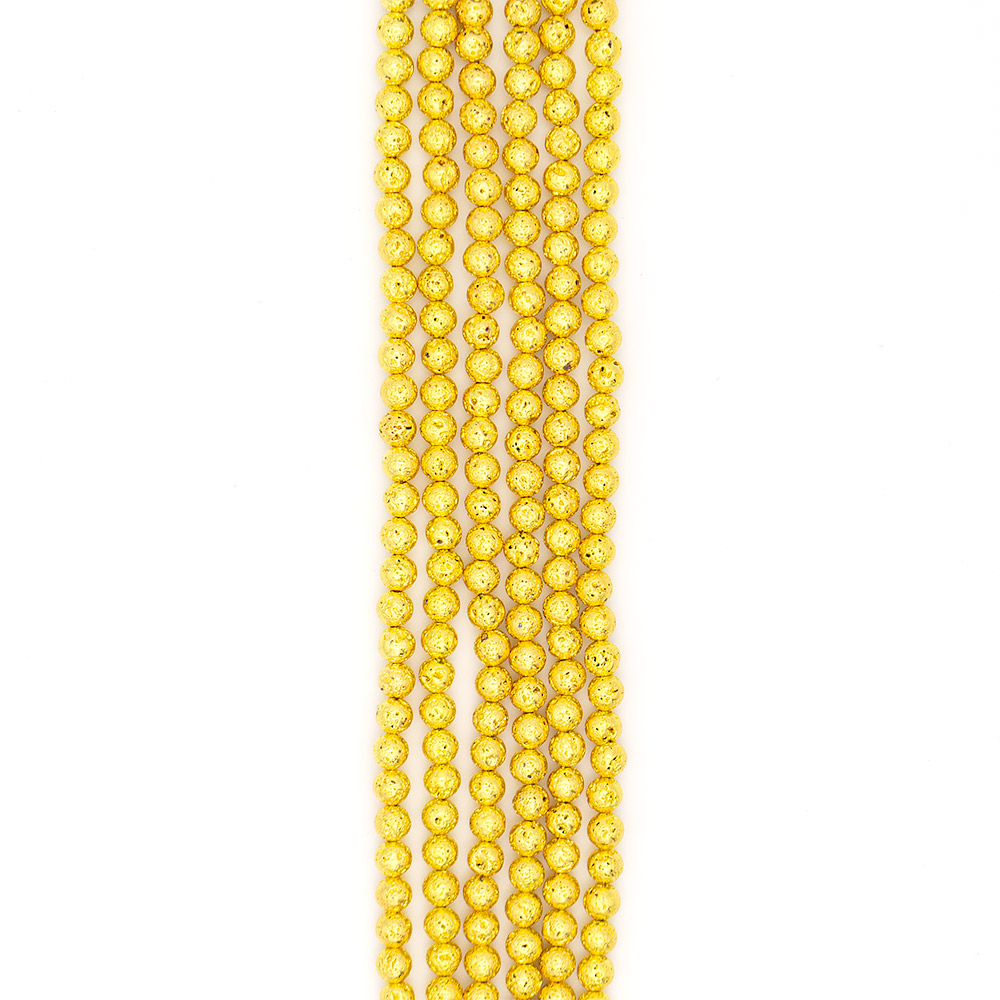 Фото товара лава с покрытием золото 8 мм