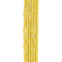 Лава с покрытием золото рондоль 5*8 мм