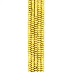 Фото товара лава с покрытием золото рондоль 6*10 мм