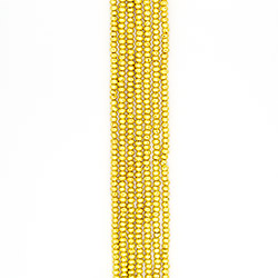 Лава с покрытием золото рондоль 4*6 мм
