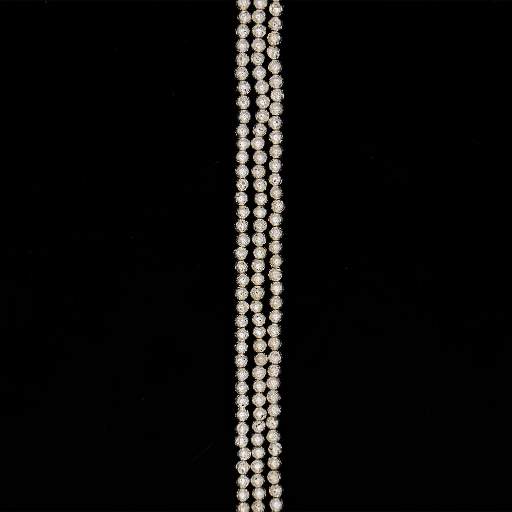 Фото товара лава с покрытием серебро 10 мм