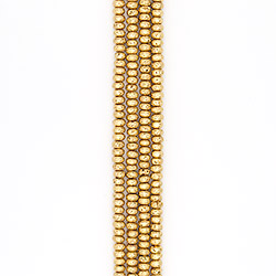 Лава с покрытием бронза рондоль 6*10 мм