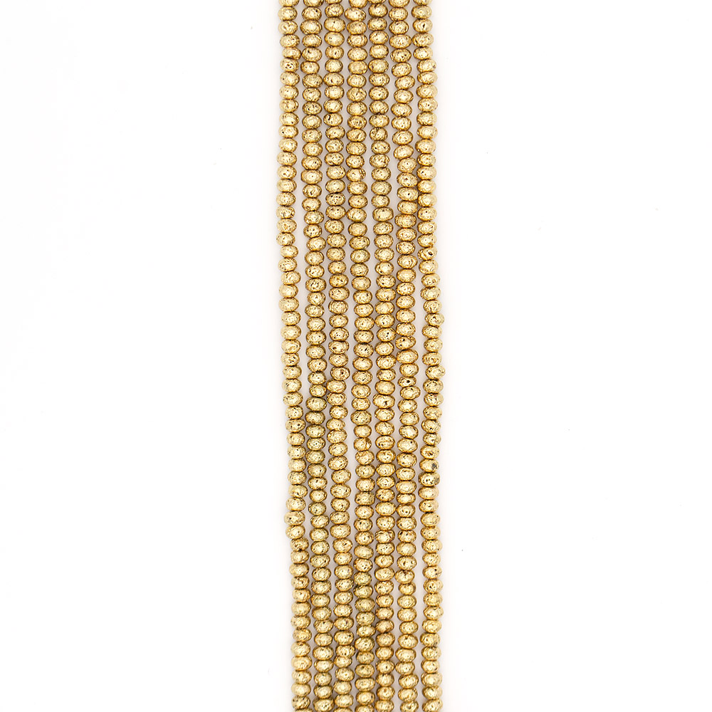 Фото товара лава с покрытием бронза рондоль 4*6 мм