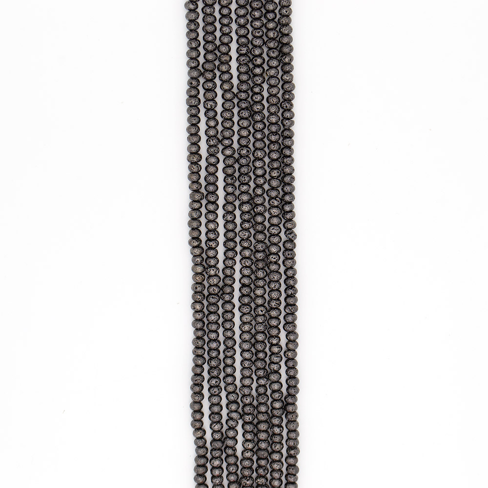 Фото товара лава с покрытием хром рондоль 4*6 мм