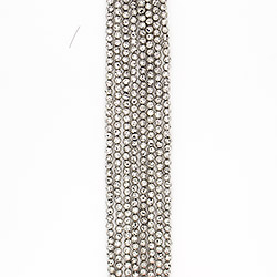 Лава с покрытием чернёное серебро 6 мм