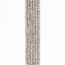 Лава с покрытием чернёное серебро рондоль 5*8 мм