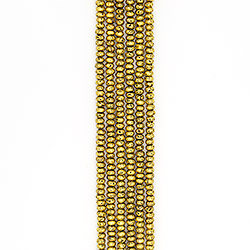 Лава с покрытием чернёное золото рондоль 5*8 мм